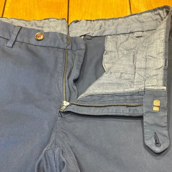 Incotex Slowear Chino Pants Slim Straight Navy Flat Front 32x30 NICE!! - Picture 4 of 16